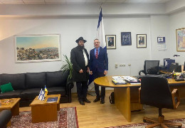 Посол Ізраїлю в Україні Міхаель Бродський зустрівся у Чернівцях із равином Менахемом Гліцнштейном
