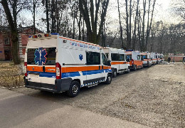 На Буковину прибули ще 15 карет швидкої допомоги з Італії