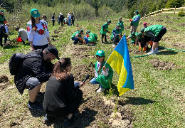 "Ліс Перемоги": на Буковині переселенці висадили дві тисячі дерев