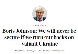 Джонсон готує Захід до затяжної війни в Україні: поразки Путіна не зупинять