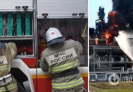 По нафтопереробному заводу в Новошахтинську Ростовської області вдарили ЗСУ. Відео атаки безпілотника
