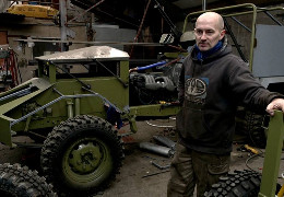 Підприємець з Буковини Володимир Садик створив модель малогабаритної вантажівки для евакуації на фронті