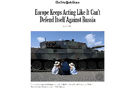 Європа продовжує поводитися так, ніби не може сама захиститися від Росії - New York Times