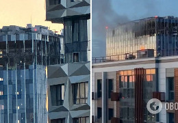 Москву атакували безпілотники: пошкоджено будівлю поруч з Міноборони росії