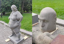 Гола жінка, «голова Ківи»: у Львові розгорівся скандал через скульптури