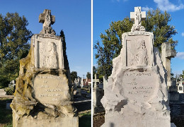 На кладовищі в Чернівцях відреставрували три надгробки: працювала польсько-українська група реставраторів