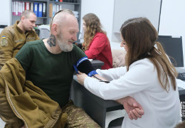 Чернівецькі нацгвардійці здали кров для поранених побратимів