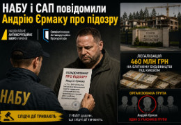 НАБУ і САП повідомили Андрію Єрмаку про підозру. Перша його реакція