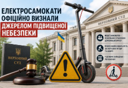 Електросамокати офіційно визнали джерелом підвищеної небезпеки: що зміниться для водіїв