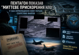 Пентагон оприлюднив нові секретні матеріали про НЛО: показали відео з “миттєвим прискоренням” дивного об'єкта