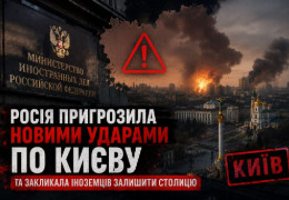 Росія відкрито пригрозила новими ударами по Києву та закликала іноземців швидко тікати з міста